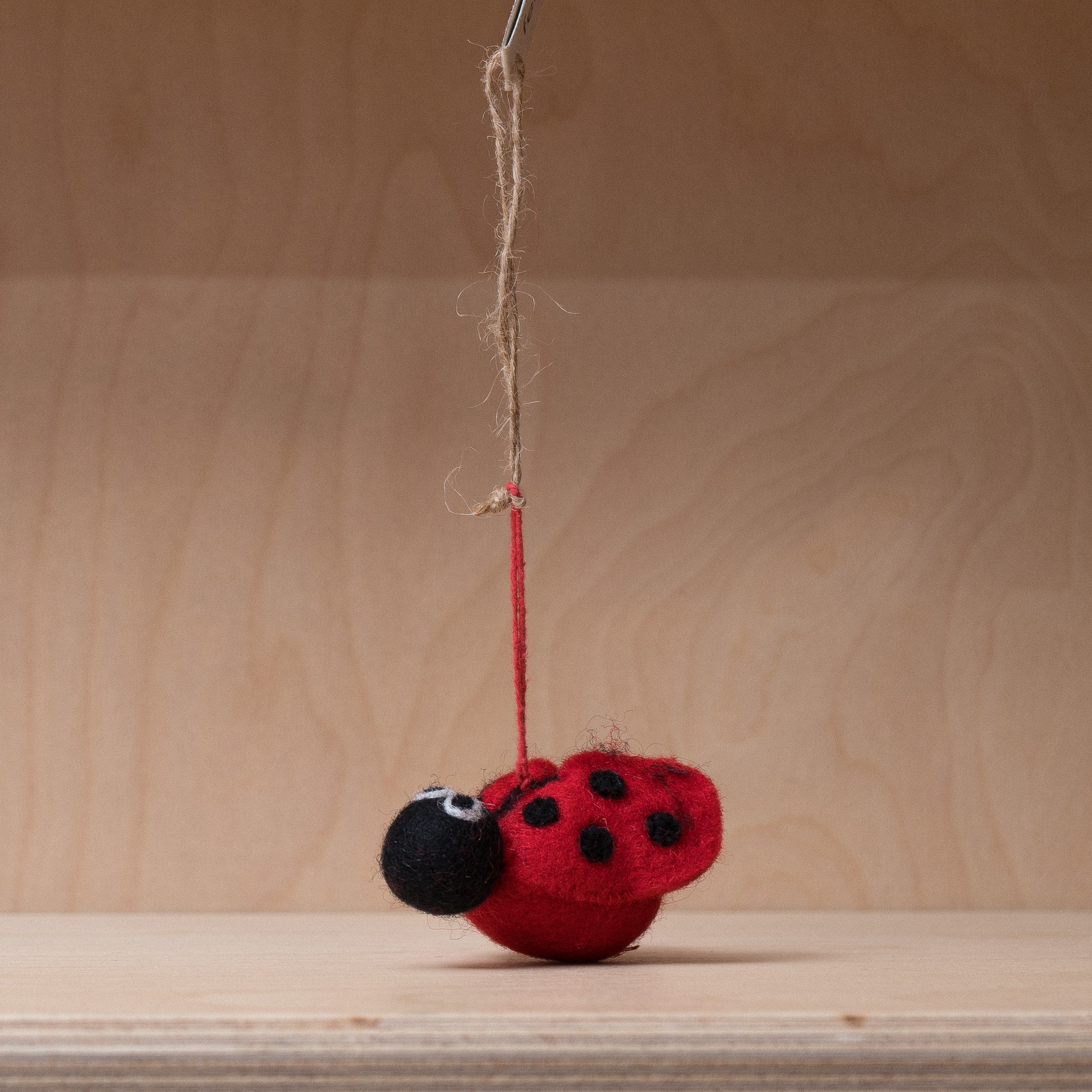 Handmade Felt Lottie Ladybird Hanging Decoration