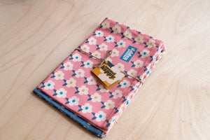 Enamel Happy Retro Tea Towel Twin Pack - Rose Pink / Midnight Navy
