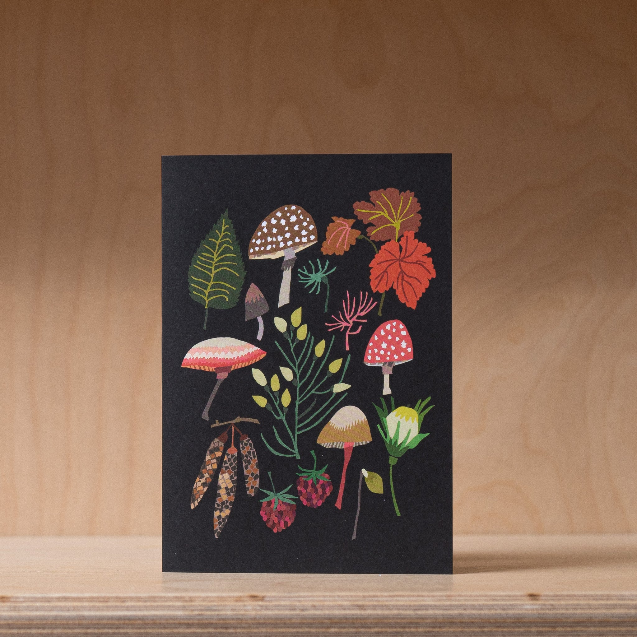 Brie Harrison Mushrooms & Moss - Greetings Card