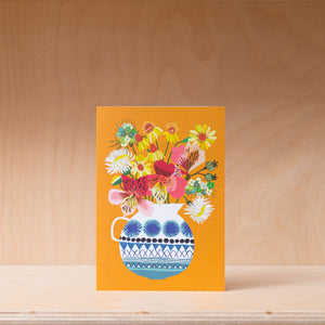 Brie Harrison Festival Flowers - Greetings Card