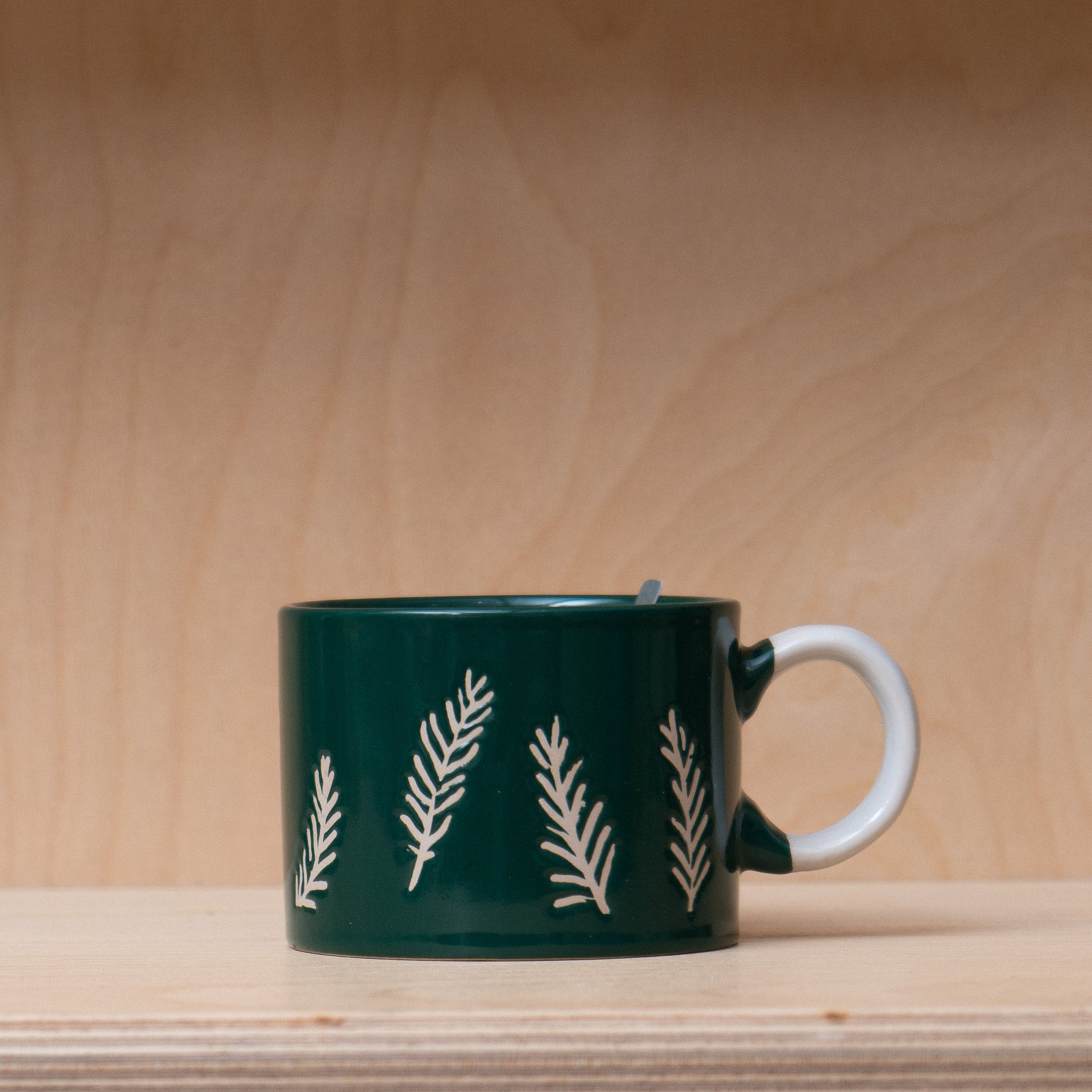 Paddywax Cypress & Fir - Green Ceramic Mug Candle (226g)