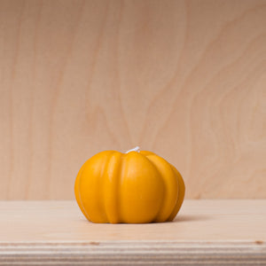 The Lines Studio - Pumpkin Candle - Orange