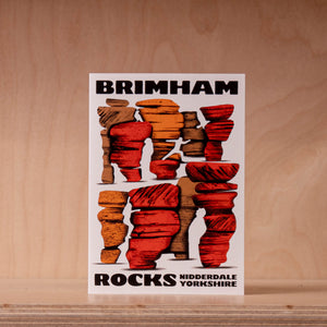 Tall Paul Kelly- Brimham Rocks - Greetings Card