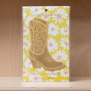 Designworks Ink Brass Bookmark - Cowgirl Boot