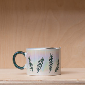 Paddywax Cypress & Fir - White Ceramic Mug Candle (226g)