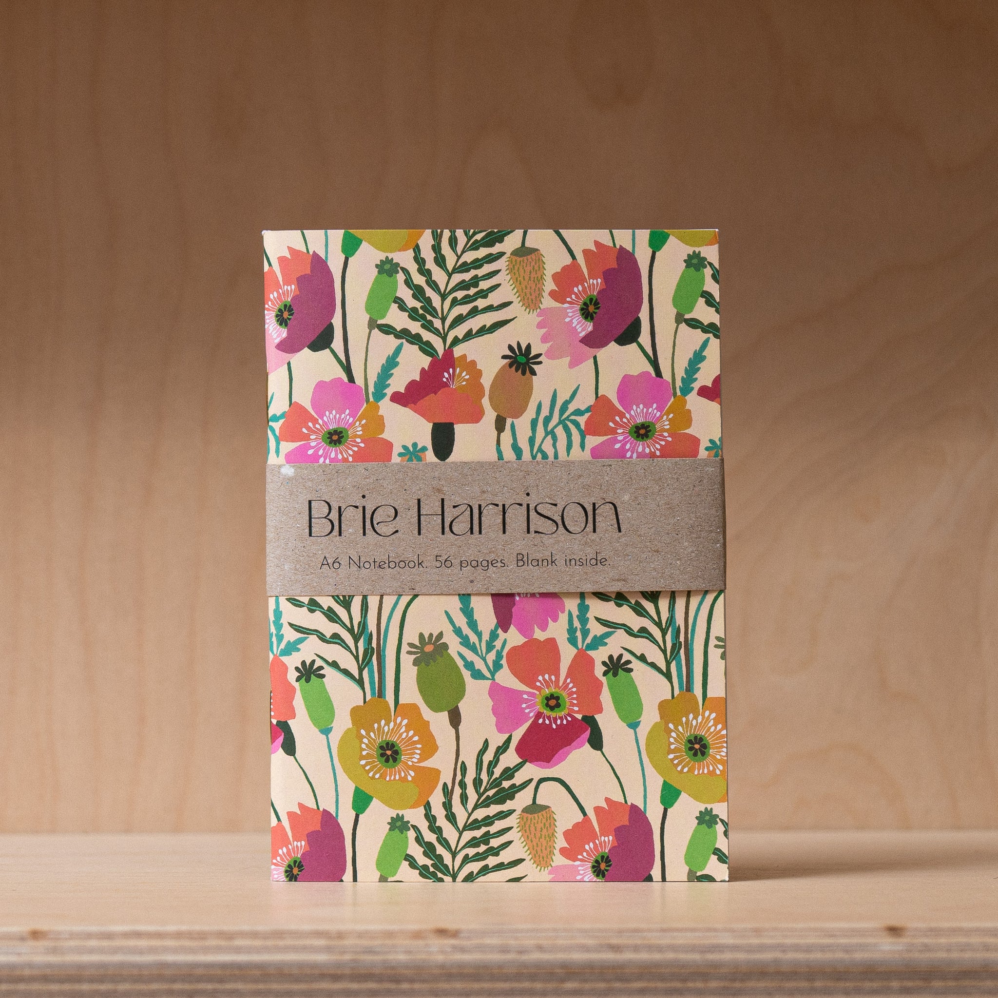 Brie Harrison - Poppies A6 Notebook