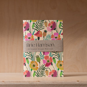 Brie Harrison - Poppies A6 Notebook