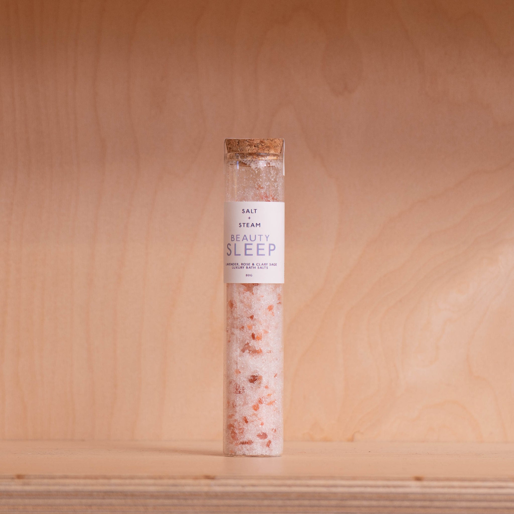 Salt + Steam - Beauty Sleep - Lavender & Rose Bath Salts 80g