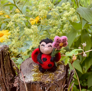 Handmade Felt Lola Ladybird Hanging Decoration