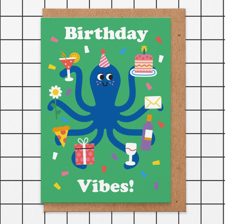 Studio Boketto - Greetings Card - Birthday Vibes