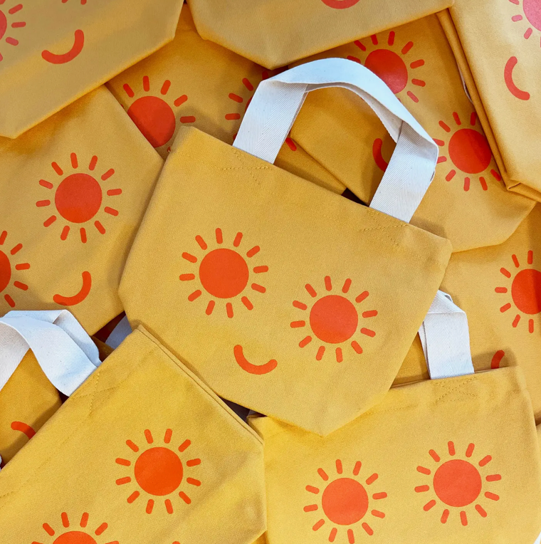 Alphabet Bags Little Canvas Bag - Sunshine Eyes