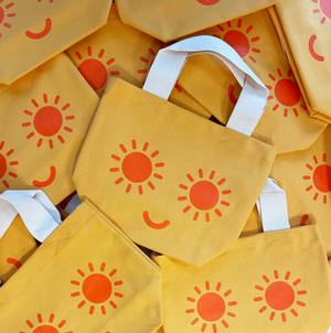 Alphabet Bags Little Canvas Bag - Sunshine Eyes