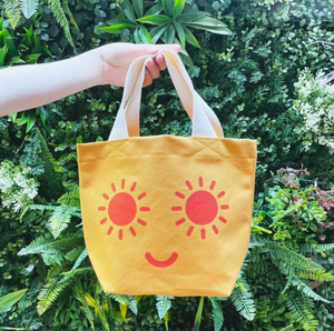 Alphabet Bags Little Canvas Bag - Sunshine Eyes
