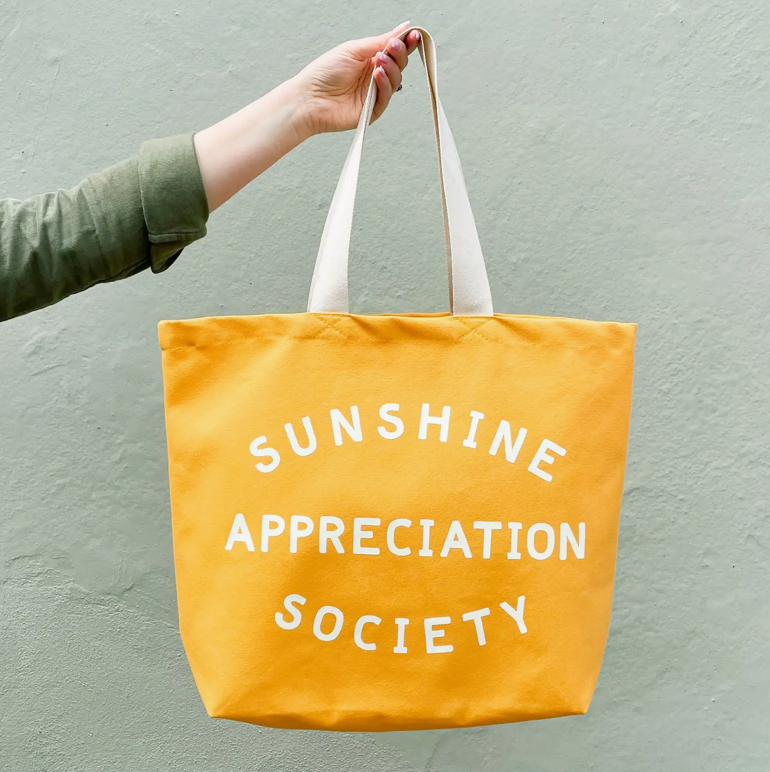 Alphabet Bags Canvas Bag - Sunshine Appreciation Society