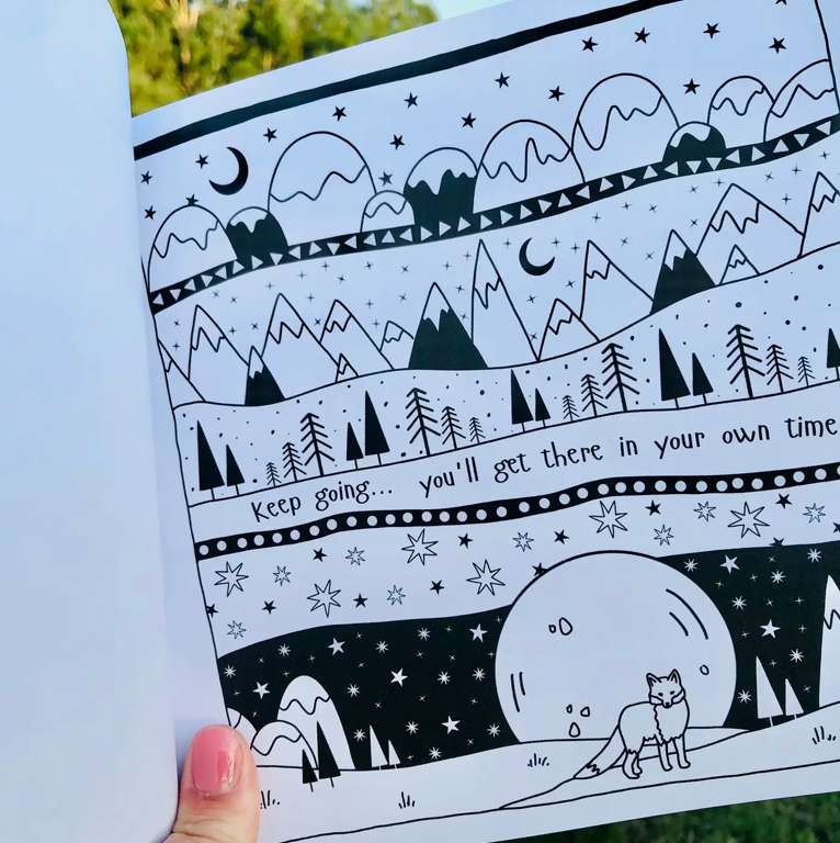 Fox Under The Moon: Official Colouring Book