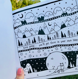 Fox Under The Moon: Official Colouring Book
