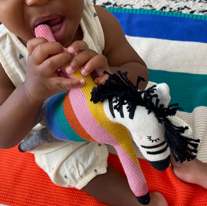 Sophie Home - Stuffed Animal Soft Toy - Zebra Rainbow