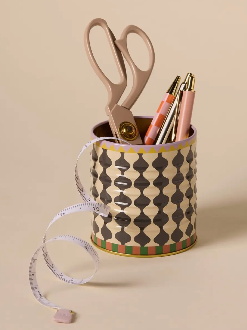 Paddywax Ink A Dopo Storage Tin - Black White Wavy