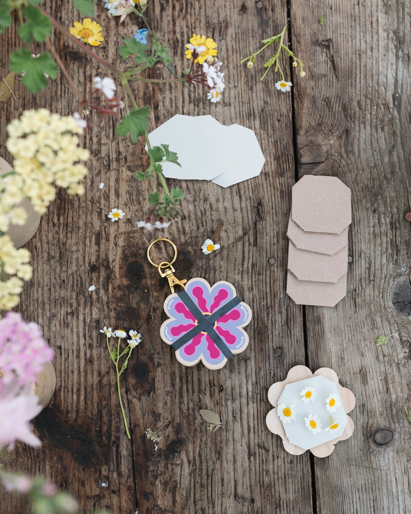Studio Wald - Key Ring Flower Press