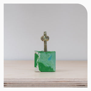 Studio Emma Drawer Pulls - Green Triangle