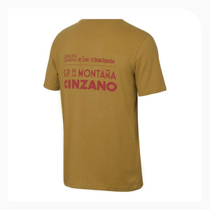 Handmade Cyclist T Shirt Vuelta Catalunya  - Medium Ochre