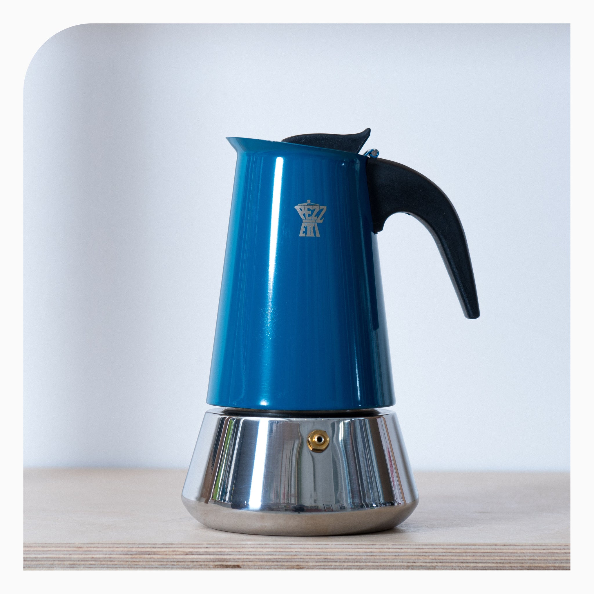 Pezzetti Steelexpress Coffee Brewer - 6 Cup - Teal Blue