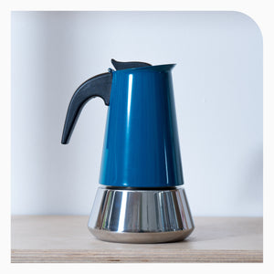 Pezzetti Steelexpress Coffee Brewer - 6 Cup - Teal Blue