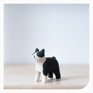 T-Lab 'PolePole' Wooden Toy - Boston Terrier