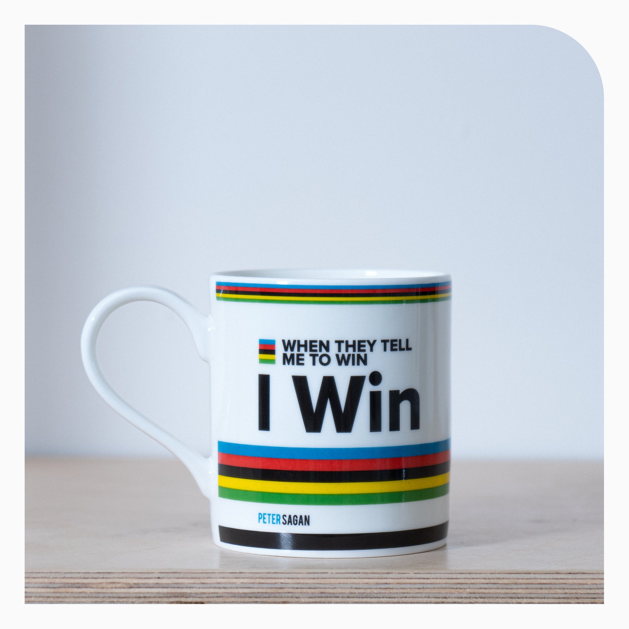 Handmade Cyclist Mug -  Peter Sagan Quote