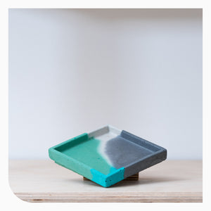 Studio Emma Square Tray - Olive & Grey