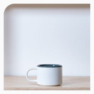 La Cafetière Barcelona 400ml Ceramic Coffee for One - Cool Grey