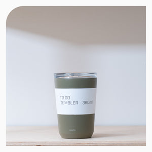 Kinto Re-usable Takeaway Cup - 360ml Khaki