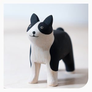 T-Lab 'PolePole' Wooden Toy - Boston Terrier