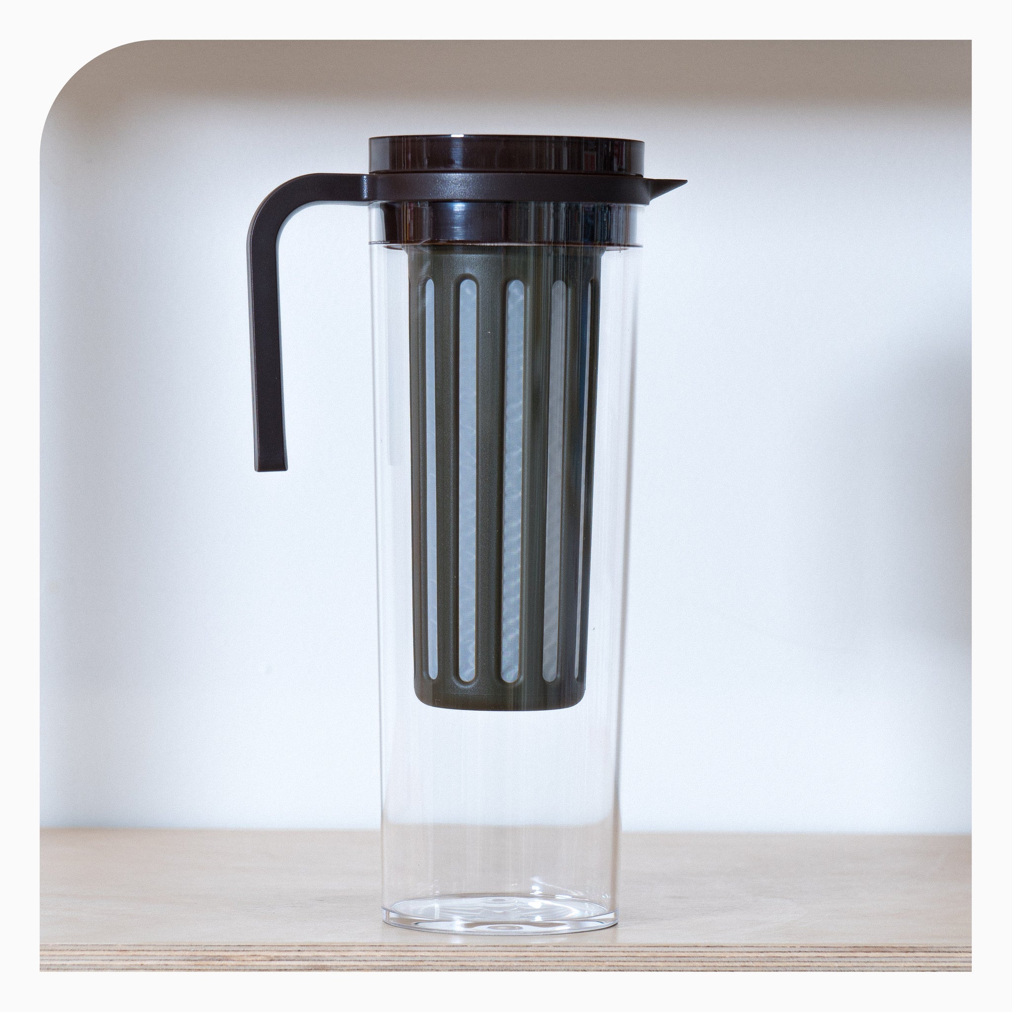 Kinto Plug Iced Coffee Jug 1.2L - Brown