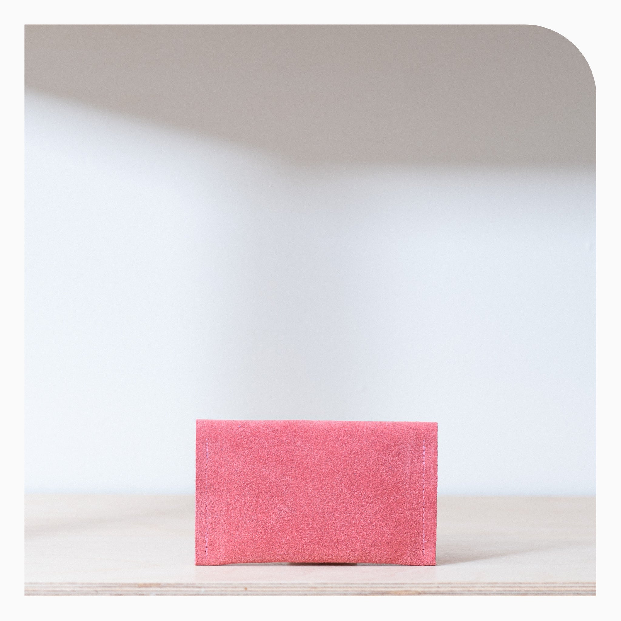 Studio Lowen Suede Card Holder Coral