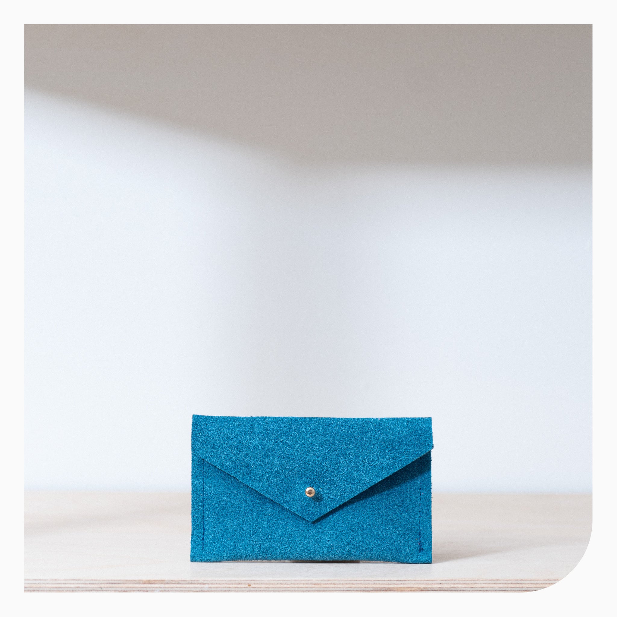 Studio Lowen Suede Card Holder Teal