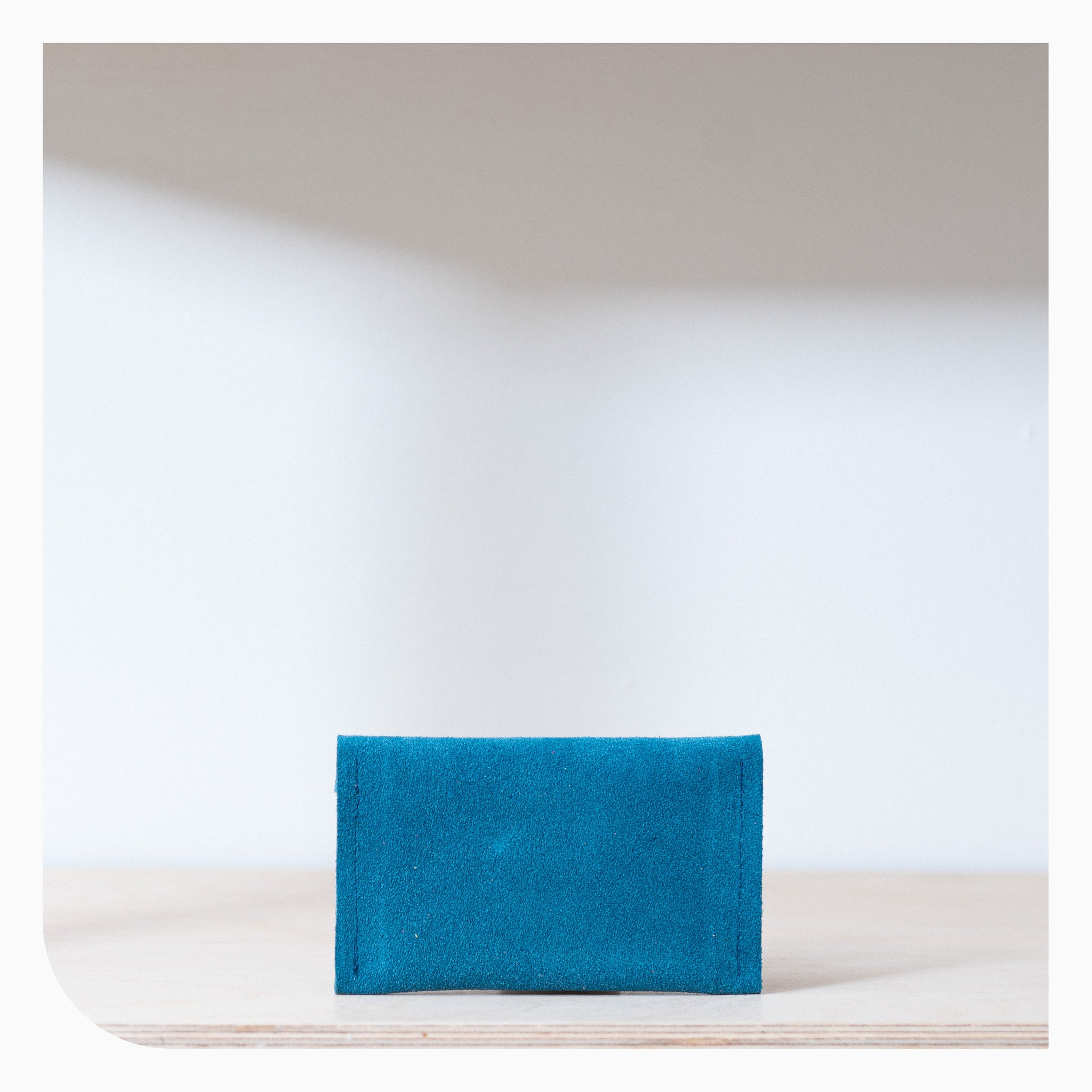 Studio Lowen Suede Card Holder Teal