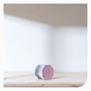 Studio Emma Tiny Hexagon Vessel - Grey, White & Blush Pink