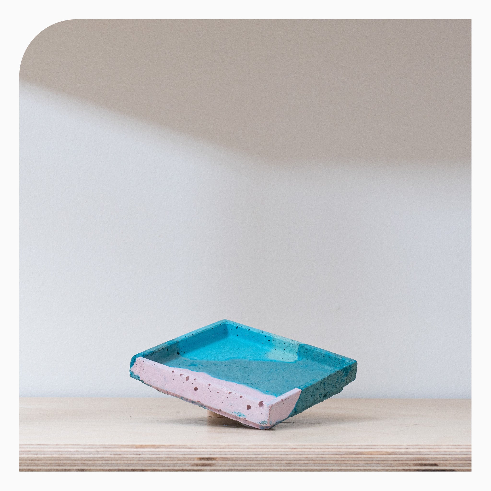 Studio Emma Square Tray - Blush Ocean