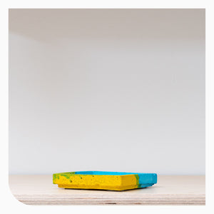 Studio Emma Square Tray - Banana Blue