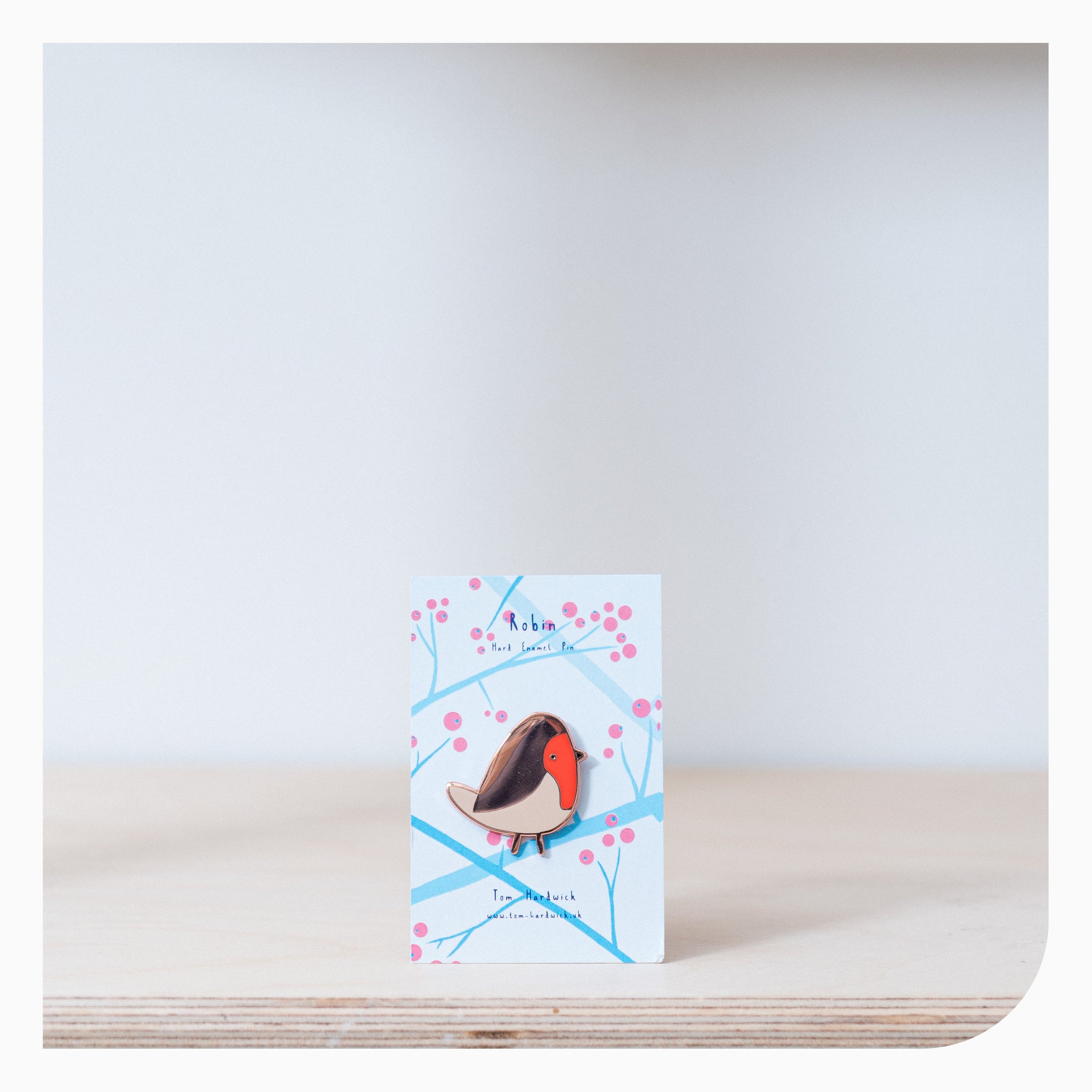 Tom Hardwick Enamel Pin - Robin