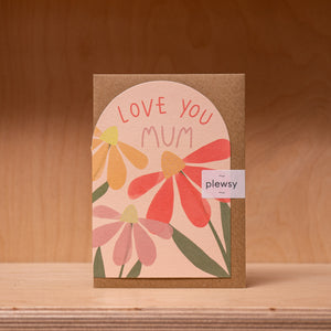 Plewsy 'Love You Mum' - Greetings Card