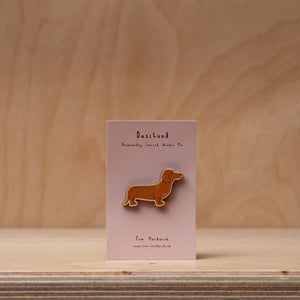 Tom Hardwick Wooden Pin - Dachshund