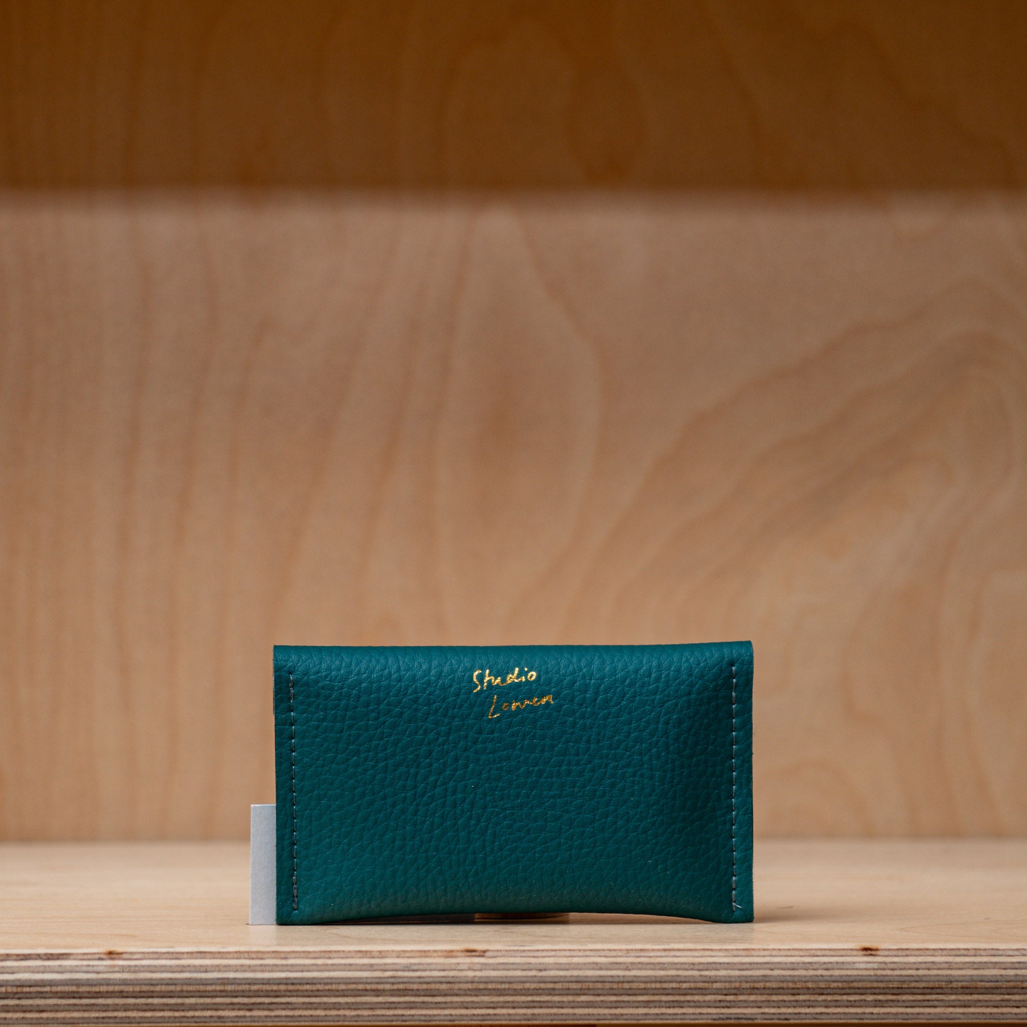 Studio Lowen Leather Card Holder - Teal