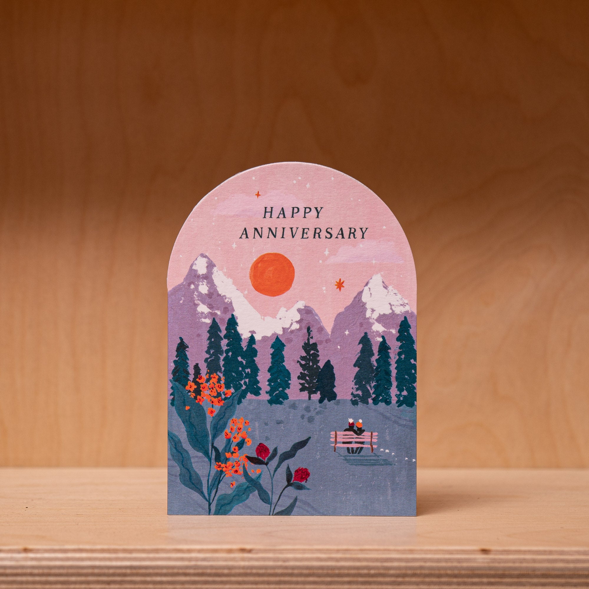 Sister Paper Co. Anniversary Sunset Card