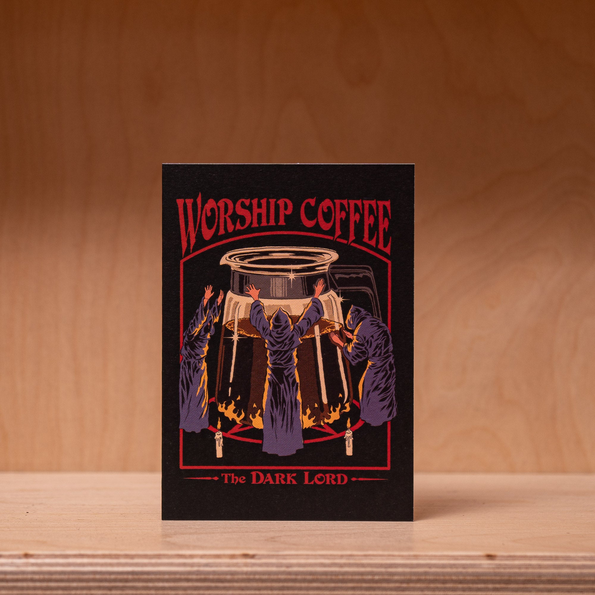 Worship Coffee - Greetings Card